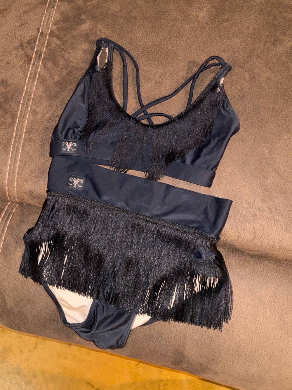 🖤Kandi Kouture Sassy Black Fringe Dance Set
